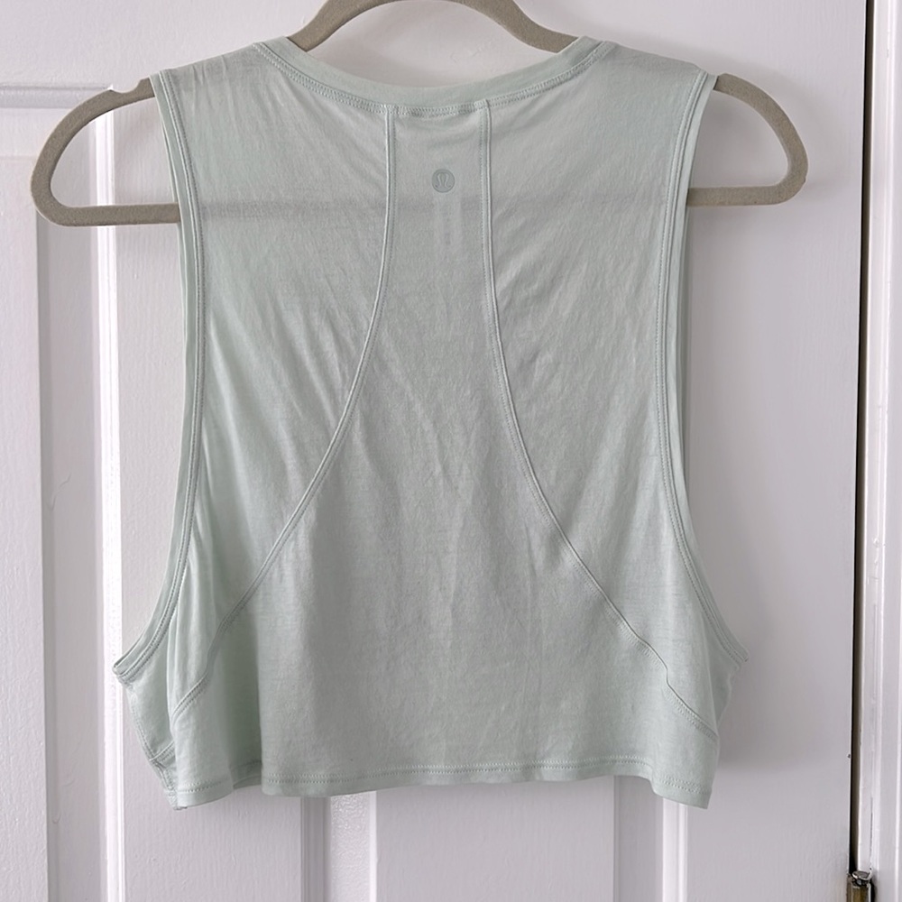 Mint Green Lululemon Muscle Tank Top - Picture 2 of 4